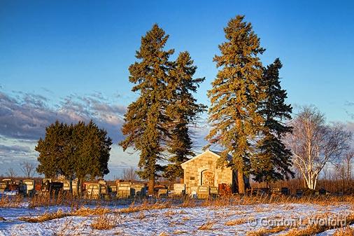 Wolford Rural Cemetery_21713.jpg - Photographed at sunrise near Smiths Falls, Ontario, Canada.